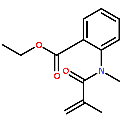 Benzoic acid, 2-[methyl(2-methyl-1-oxo-2-propenyl)amino]-, ethyl ester