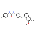 Urea, N-[4-[(6,7-dimethoxy-4-quinolinyl)oxy]phenyl]-N'-(4-methylphenyl)-
