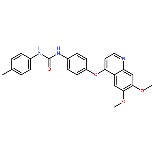 Urea, N-[4-[(6,7-dimethoxy-4-quinolinyl)oxy]phenyl]-N'-(4-methylphenyl)-