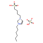 1H-Imidazolium, 1-hexyl-3-(4-sulfobutyl)-, sulfate (1:1)