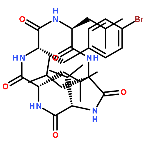 CYCLO(L-LEUCYL-L-LEUCYL-L-VALYL-L-LEUCYL-4-BROMO-L-PHENYLALANYL)