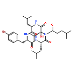 CYCLO[(2S)-2-HYDROXY-4-METHYLPENTANOYL-L-VALYL-L-LEUCYL-4-BROMO-L-PHENYLALANYL-L-LEUCYL]