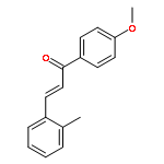 2-Propen-1-one, 1-(4-methoxyphenyl)-3-(2-methylphenyl)-