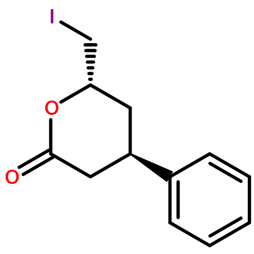 2H-PYRAN-2-ONE, TETRAHYDRO-6-(IODOMETHYL)-4-PHENYL-, (4R,6S)-