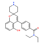 N,N-diethyl-4-(5-hydroxyspiro[chromene-2,4'-piperidine]-4-yl)benzamide