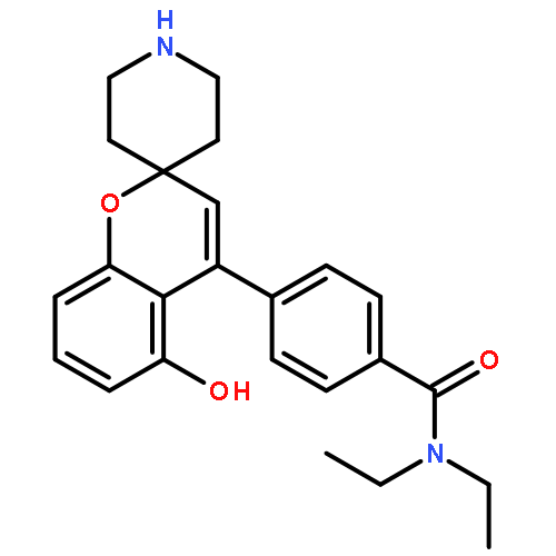 N,N-diethyl-4-(5-hydroxyspiro[chromene-2,4'-piperidine]-4-yl)benzamide