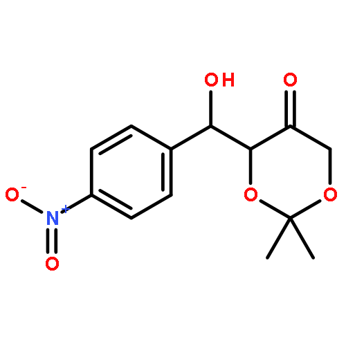 1,3-Dioxan-5-one, 4-[(S)-hydroxy(4-nitrophenyl)methyl]-2,2-dimethyl-,(4S)-