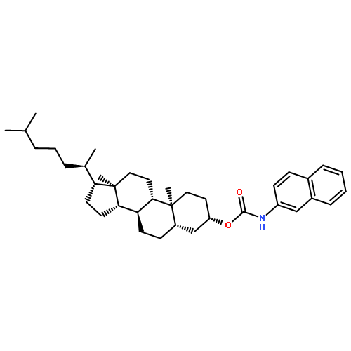 Cholestan-3-ol, 2-naphthalenylcarbamate, (3b,5a)-