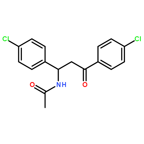 Acetamide, N-[1,3-bis(4-chlorophenyl)-3-oxopropyl]-