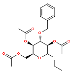 L-Idopyranoside, ethyl 3-O-(phenylmethyl)-1-thio-, triacetate