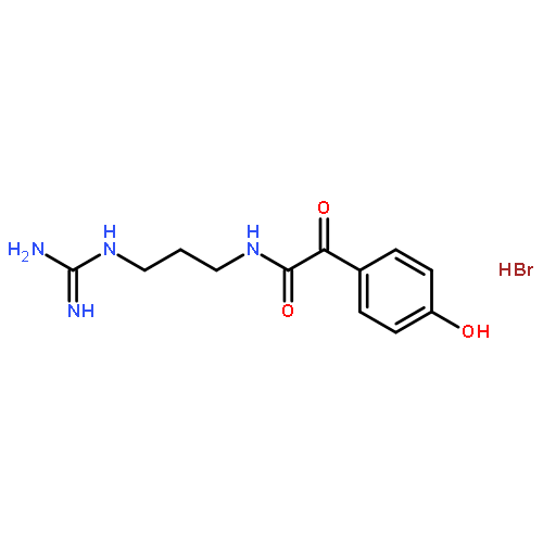 N-(3-guanidinopropyl)-2-(4-hydroxyphenyl)-2-oxoacetamide hydrobromide