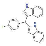 1H-INDOLE, 2-[(4-FLUOROPHENYL)-1H-INDOL-3-YLMETHYL]-