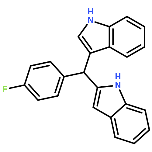 1H-INDOLE, 2-[(4-FLUOROPHENYL)-1H-INDOL-3-YLMETHYL]-