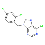 9H-Purine, 6-chloro-9-[(2,4-dichlorophenyl)methyl]-