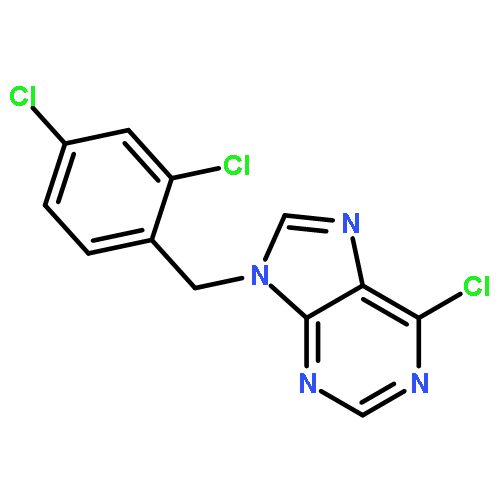 9H-Purine, 6-chloro-9-[(2,4-dichlorophenyl)methyl]-