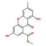 3,8-Dihydroxy-6-methyl-9-oxo-9H-xanthene-1-carboxylic acid methyl ester