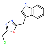 1H-Indole, 3-[[5-(chloromethyl)-1,3,4-oxadiazol-2-yl]methyl]-