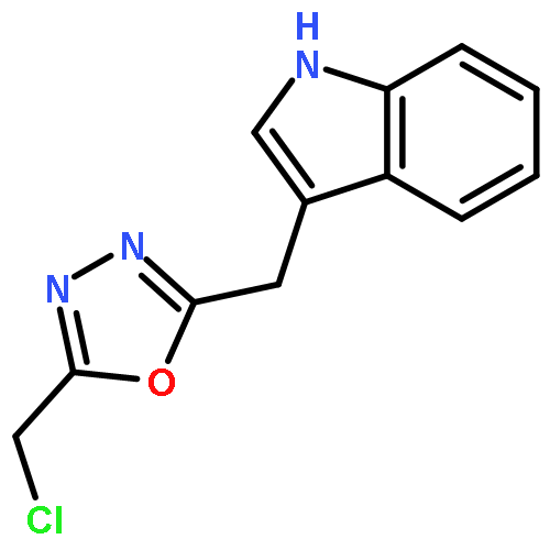 1H-Indole, 3-[[5-(chloromethyl)-1,3,4-oxadiazol-2-yl]methyl]-