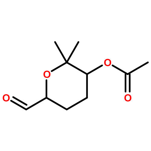 2H-Pyran-2-carboxaldehyde, 5-(acetyloxy)tetrahydro-6,6-dimethyl-