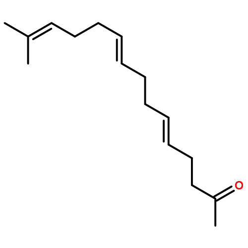 5,9,13-Pentadecatrien-2-one, 14-methyl-, (5E,9E)-