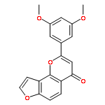 4H-FURO[2,3-H]-1-BENZOPYRAN-4-ONE, 2-(3,5-DIMETHOXYPHENYL)-