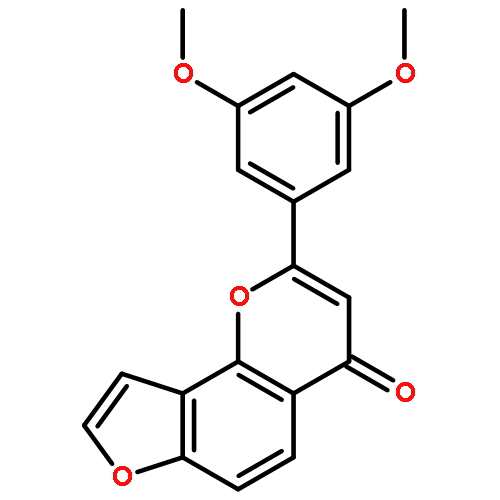 4H-FURO[2,3-H]-1-BENZOPYRAN-4-ONE, 2-(3,5-DIMETHOXYPHENYL)-