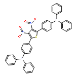 Benzenamine, 4,4'-(3,4-dinitro-2,5-thiophenediyl)bis[N,N-diphenyl-