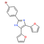 1H-IMIDAZOLE, 2-(4-BROMOPHENYL)-4,5-DI-2-FURANYL-