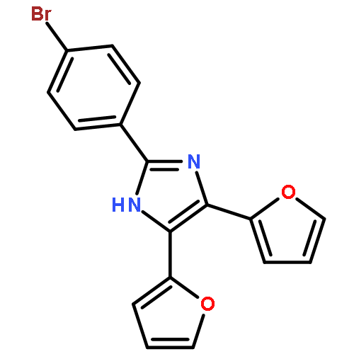 1H-IMIDAZOLE, 2-(4-BROMOPHENYL)-4,5-DI-2-FURANYL-