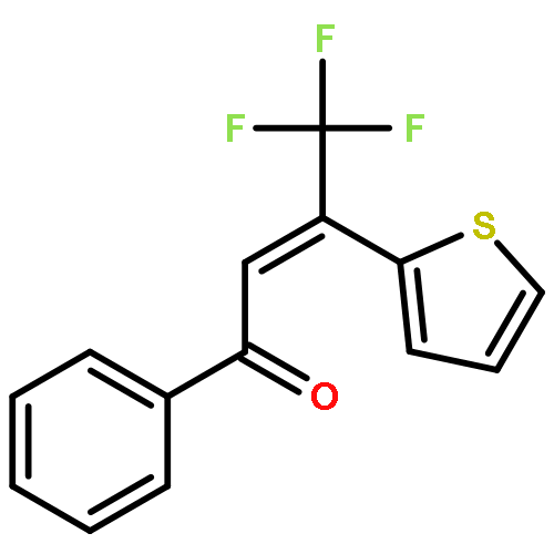 2-BUTEN-1-ONE, 4,4,4-TRIFLUORO-1-PHENYL-3-(2-THIENYL)-, (2Z)-