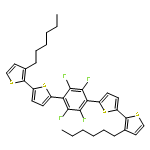 2,2'-Bithiophene, 5,5''-(2,3,5,6-tetrafluoro-1,4-phenylene)bis[3'-hexyl-