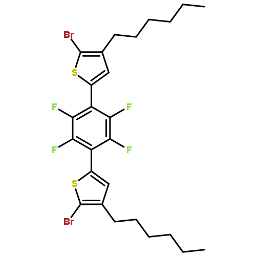 Thiophene, 2,2'-(2,3,5,6-tetrafluoro-1,4-phenylene)bis[5-bromo-4-hexyl-