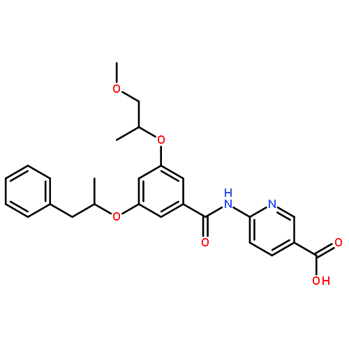 6-[[3-[(1S)-2-Methoxy-1-methylethoxy]-5-[(1S)-1-methyl-2-phenylethoxy]benzoyl]amino]-3-pyridinecarboxylic Acid