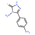 3H-1,2,4-Triazole-3-thione, 4-amino-5-(4-aminophenyl)-2,4-dihydro-