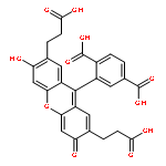 Spiro[isobenzofuran-1(3H),9'-[9H]xanthene]-2',7'-dipropanoicacid, 5(or 6)-carboxy-3',6'-dihydroxy-3-oxo-