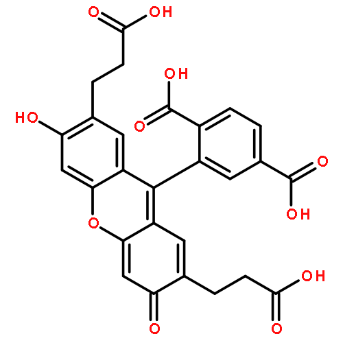 Spiro[isobenzofuran-1(3H),9'-[9H]xanthene]-2',7'-dipropanoicacid, 5(or 6)-carboxy-3',6'-dihydroxy-3-oxo-