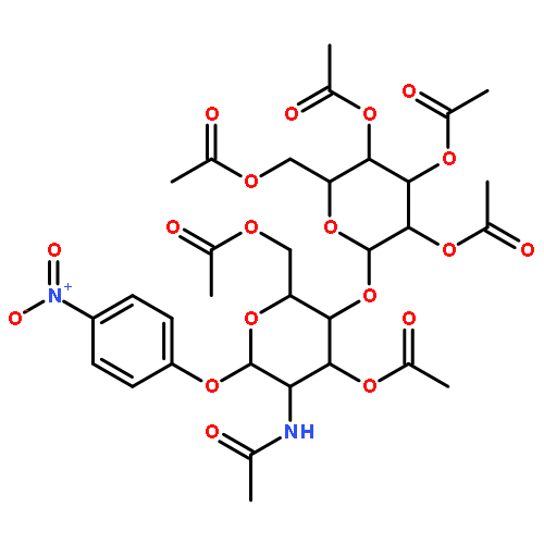 p-Nitrophenyl 2-Acetamido-2-deoxy-4-O-(2’,3’,4’,6’-tetra-O-acetyl-β-D-galactopyranosyl)-3,6-di-O-acetyl-β-D-glucopyranoside