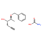 5-HEXYN-3-OL, 2-(PHENYLMETHOXY)-, CARBAMATE, (2S,3S)-