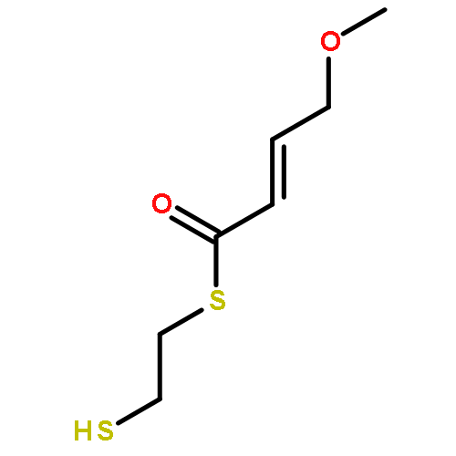 2-BUTENETHIOIC ACID, 4-METHOXY-, S-(2-MERCAPTOETHYL) ESTER