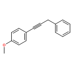 Benzene, 1-methoxy-4-(3-phenyl-1-propynyl)-