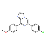 Imidazo[1,2-a]pyrazine, 6-(4-chlorophenyl)-8-(4-methoxyphenyl)-