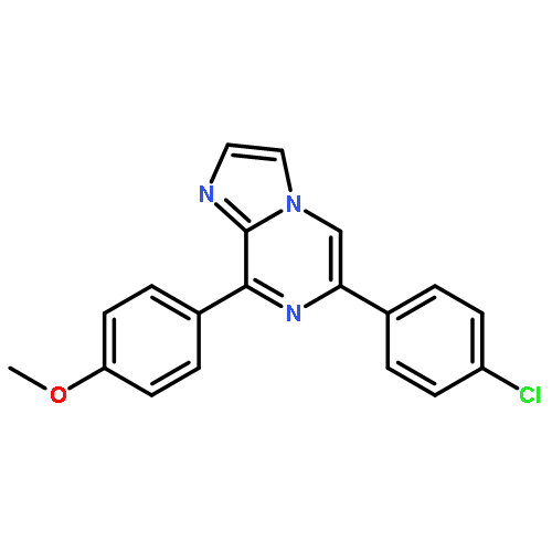 Imidazo[1,2-a]pyrazine, 6-(4-chlorophenyl)-8-(4-methoxyphenyl)-