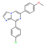 Imidazo[1,2-a]pyrazine, 8-(4-chlorophenyl)-6-(4-methoxyphenyl)-