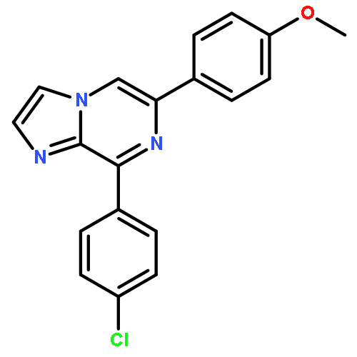 Imidazo[1,2-a]pyrazine, 8-(4-chlorophenyl)-6-(4-methoxyphenyl)-