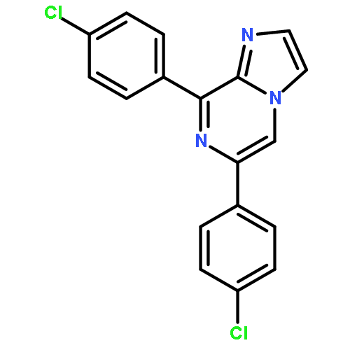 IMIDAZO[1,2-A]PYRAZINE, 6,8-BIS(4-CHLOROPHENYL)-