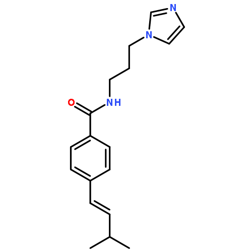 BENZAMIDE, N-[3-(1H-IMIDAZOL-1-YL)PROPYL]-4-[(1E)-3-METHYL-1-BUTENYL]-