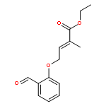 2-Butenoic acid, 4-(2-formylphenoxy)-2-methyl-, ethyl ester, (2E)-