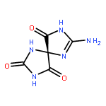 1,3,6,8-TETRAAZASPIRO[4.4]NON-6-ENE-2,4,9-TRIONE, 7-AMINO-, (5R)-