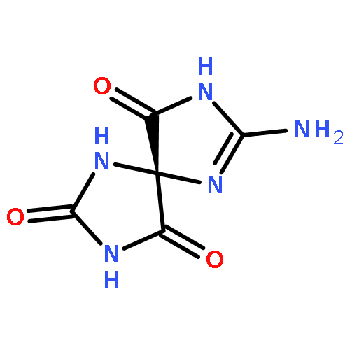 1,3,6,8-TETRAAZASPIRO[4.4]NON-6-ENE-2,4,9-TRIONE, 7-AMINO-, (5R)-