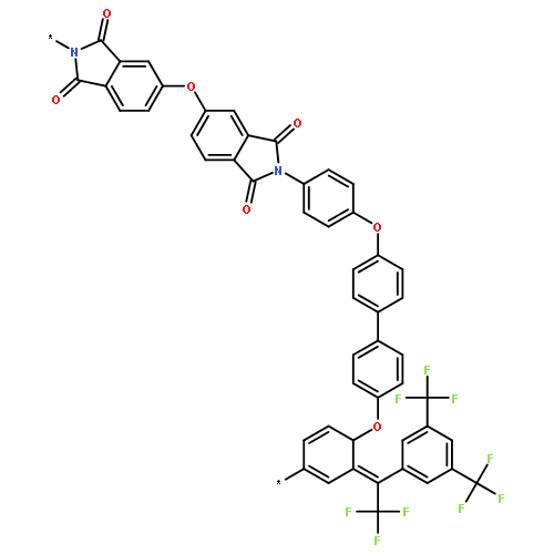 POLY[(1,3-DIHYDRO-1,3-DIOXO-2H-ISOINDOLE-2,5-DIYL)OXY(1,3-DIHYDRO-1,3-DIOXO-2H-ISOINDOLE-5,2-DIYL)-1,4-PHENYLENEOXY-1,4-PHENYLENE[1-[3,5-BIS(TRIFLUOROMETHYL)PHENYL]-2,2,2-TRIFLUOROETHYLIDENE]-1,4-PHENYLENEOXY-1,4-PHENYLENE]